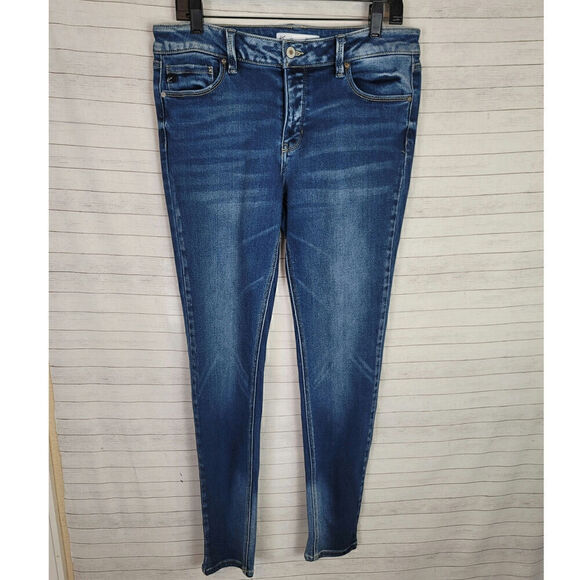 KANCAN MEDIUM DARK WASH SKINNY JEANS, SZ 29 - Picture 1 of 12